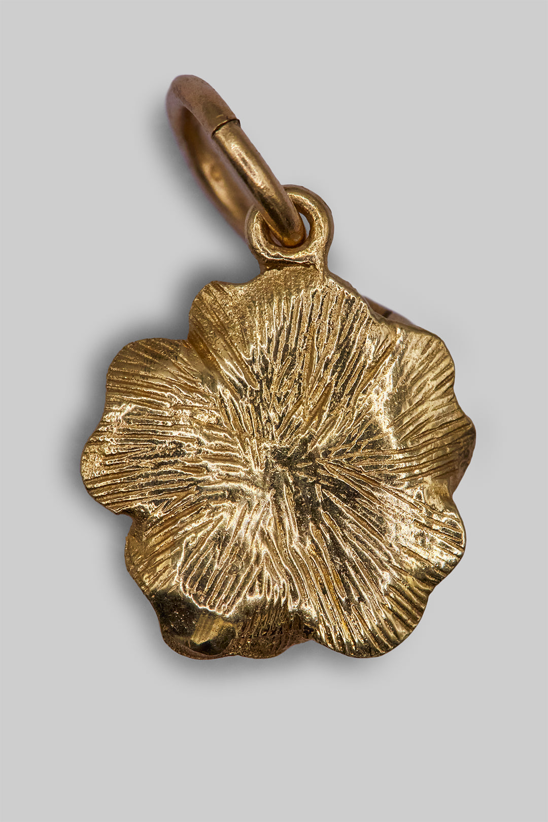 The Delicate Opening Golden Rose with a Ladybird Vintage Charm (9ct 375 Gold)