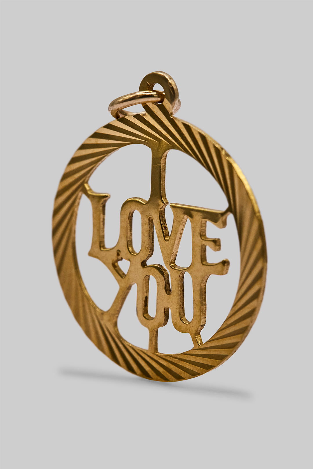The Delightful Golden I Love You Charm by Georg Jensen (9ct 375 Gold 1969)