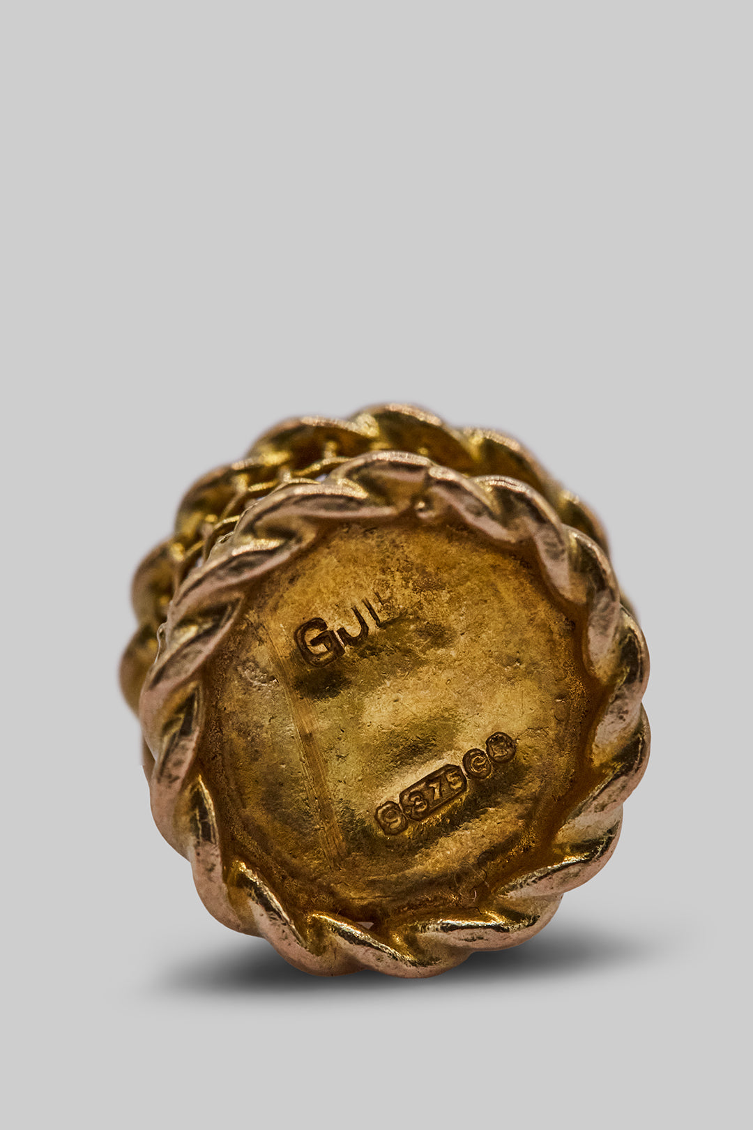 The Curious Golden Bunny in a Basket Charm (9ct 375 Gold 1958)