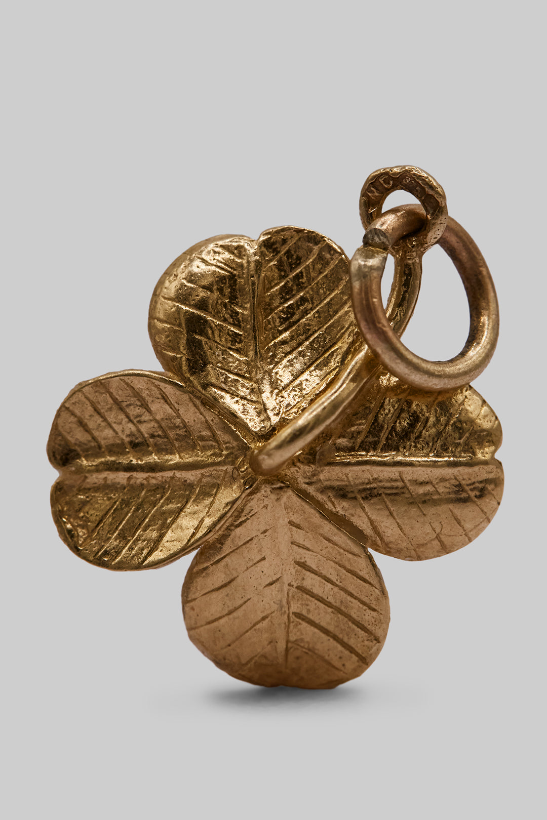 9ct 375 Gold Vintage Four Leaf Clover Charm