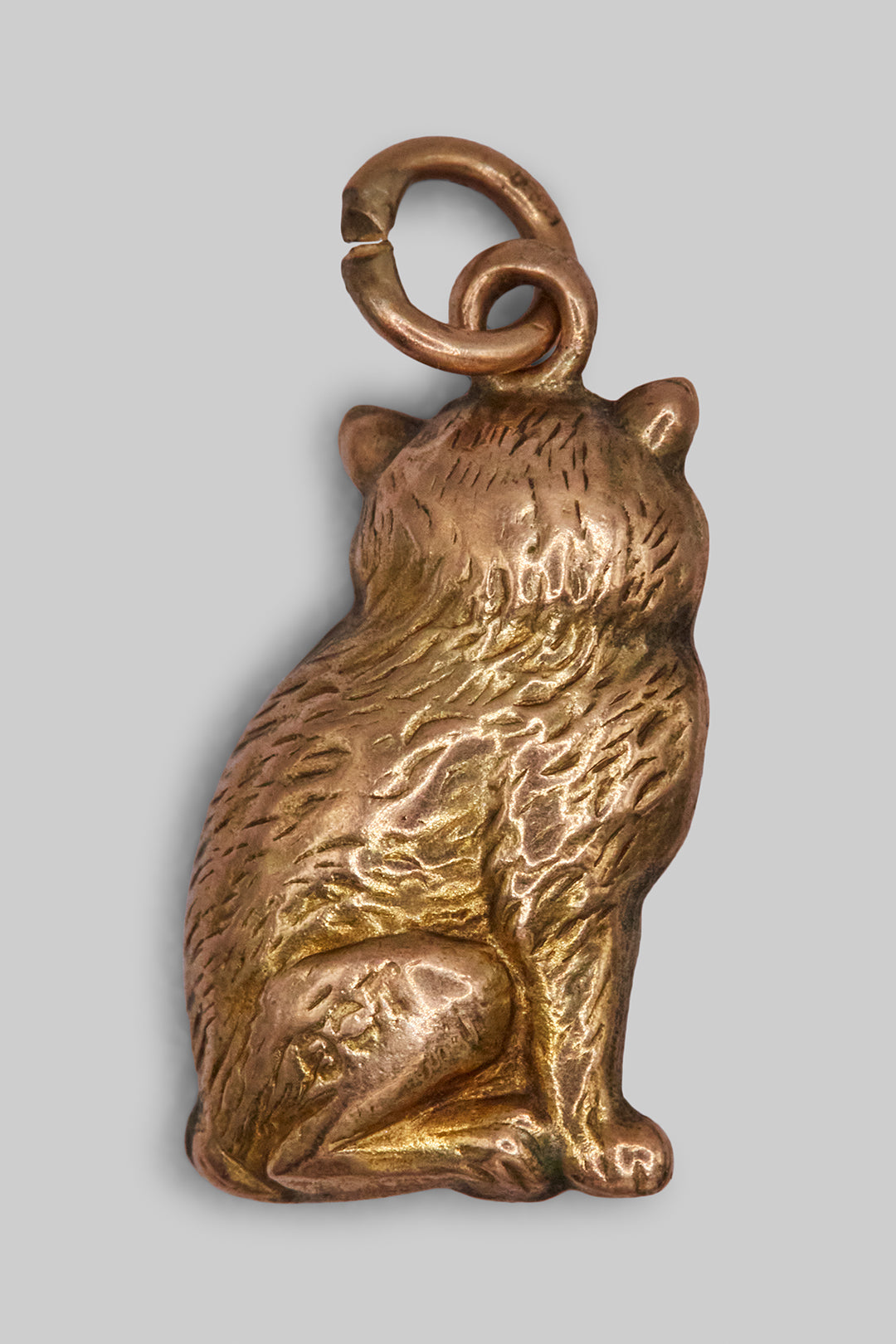 9ct 375 Gold Cat Charm (1950s)