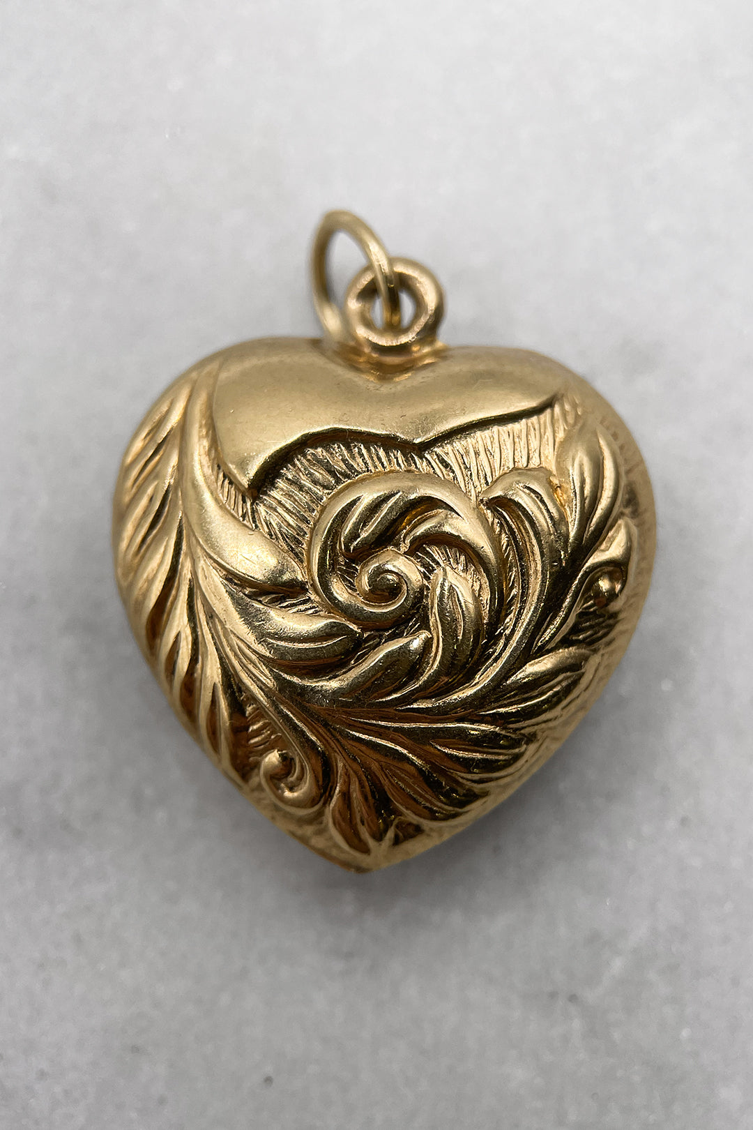 The Ornate Golden Heart of Devotion Charm (375 9ct gold, made in 1965)