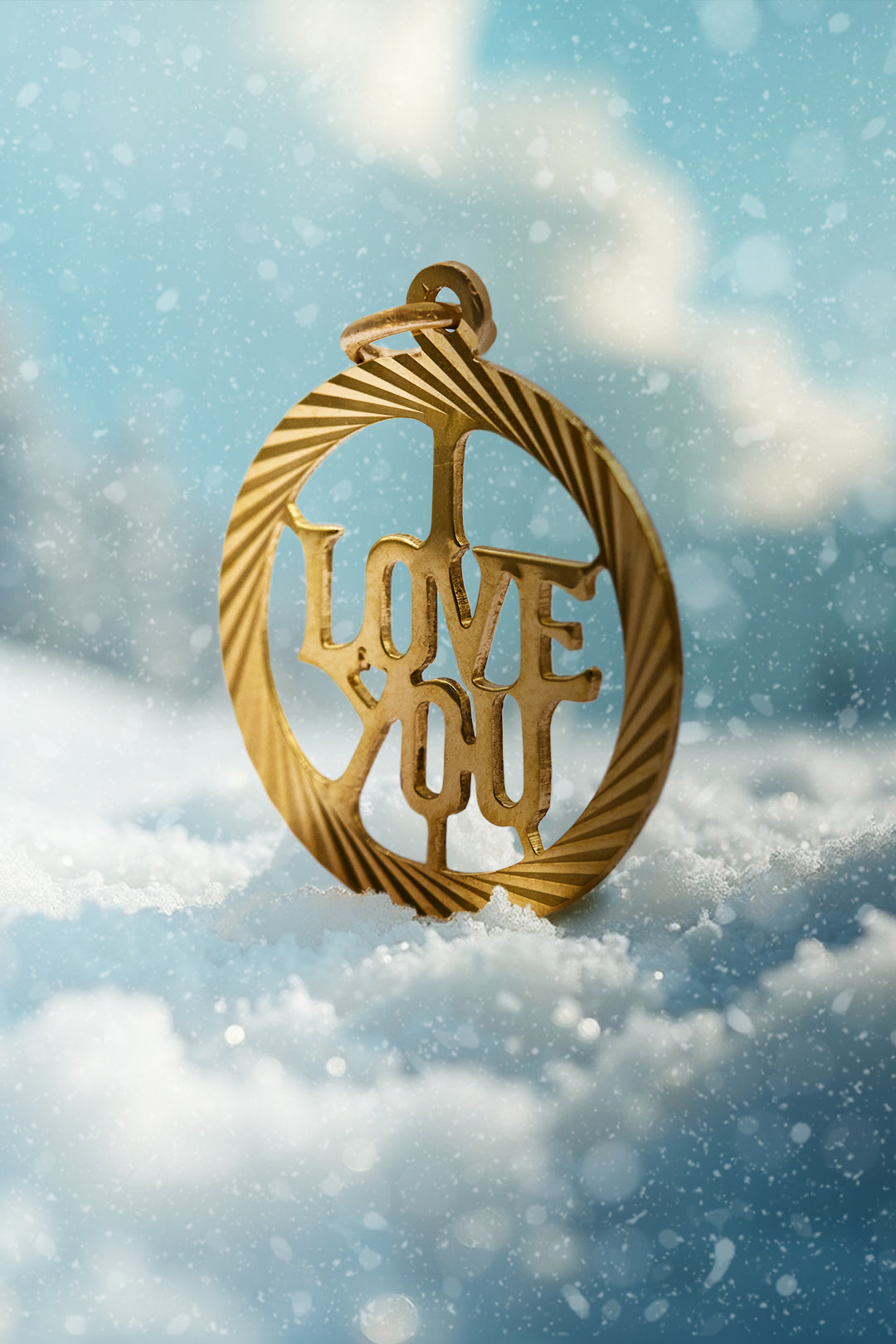 The Delightful Golden I Love You Charm by Georg Jensen (9ct 375 Gold 1969)