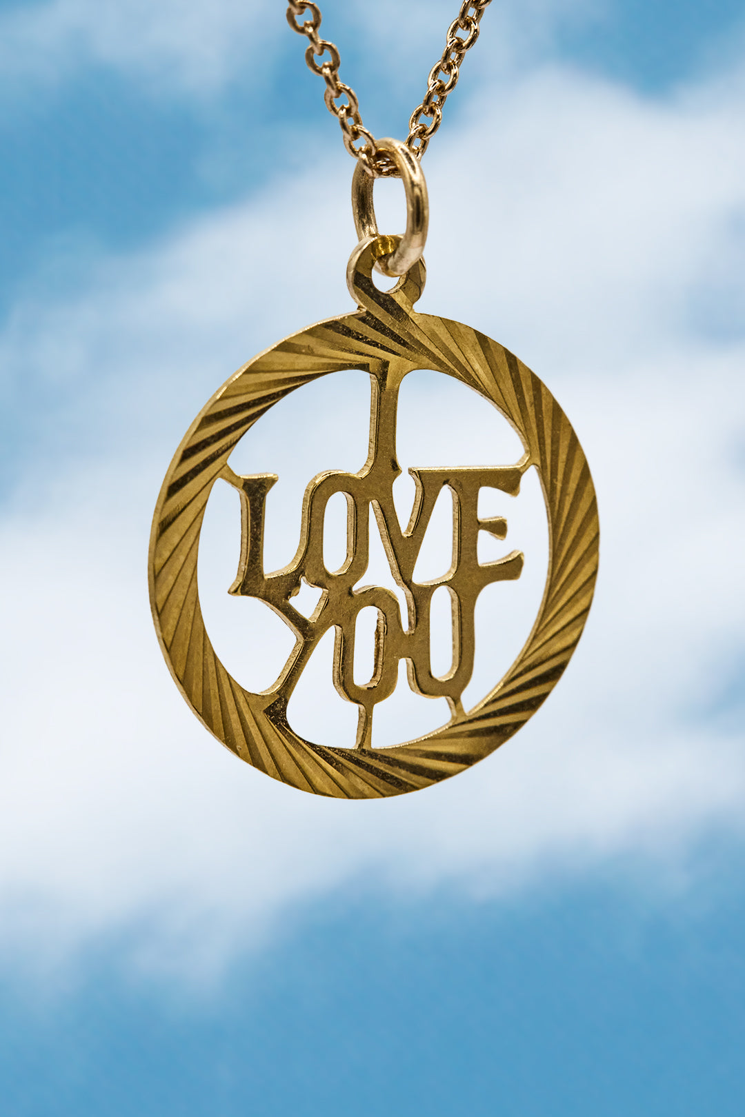 The Delightful Golden I Love You Charm by Georg Jensen (9ct 375 Gold 1969)