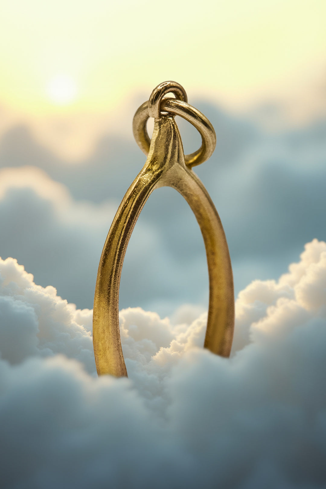 The Lucky Golden Wishbone Charm (9ct 375 Gold 1969)