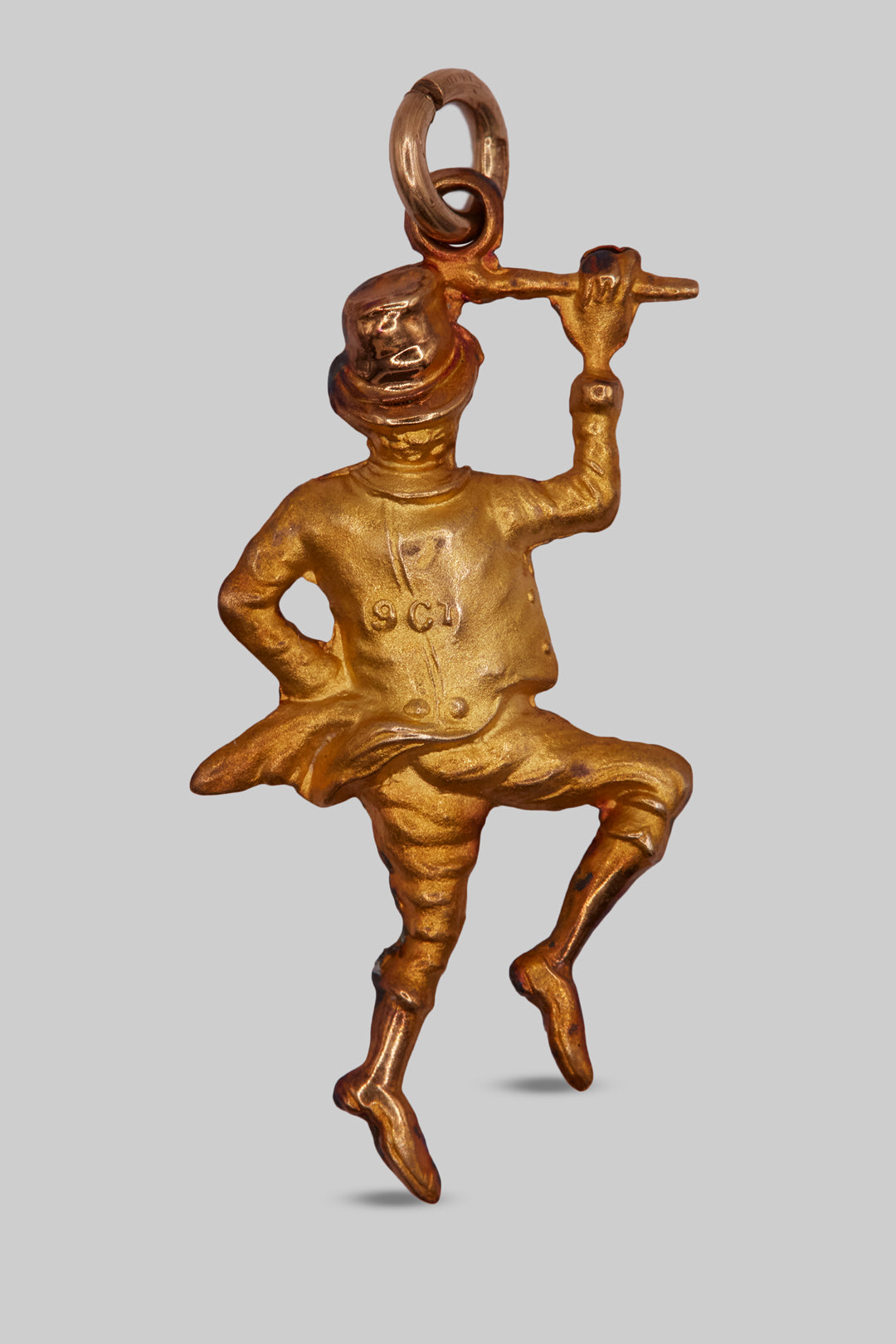 9ct 375 Gold Vintage Joker Charm (1900 - 1950s)