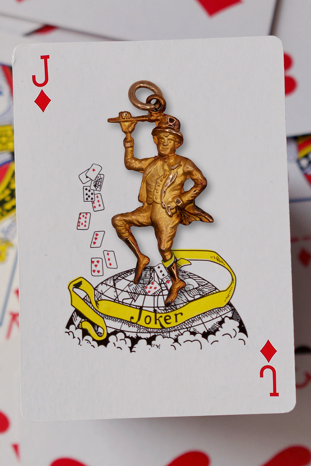 9ct 375 Gold Vintage Joker Charm (1900 - 1950s)