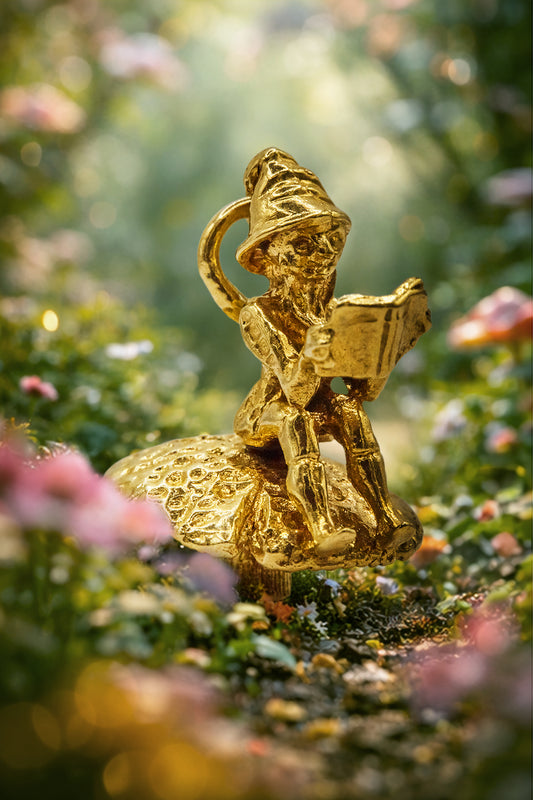 The Enchanted Toadstool Elf Charm (375, 9ct gold made in the 1975)