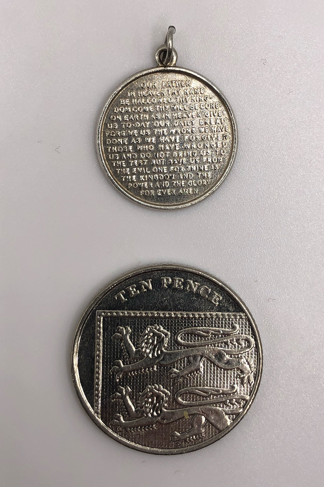 The Holy Lords Prayer Vintage Charm (925 Sterling Silver)