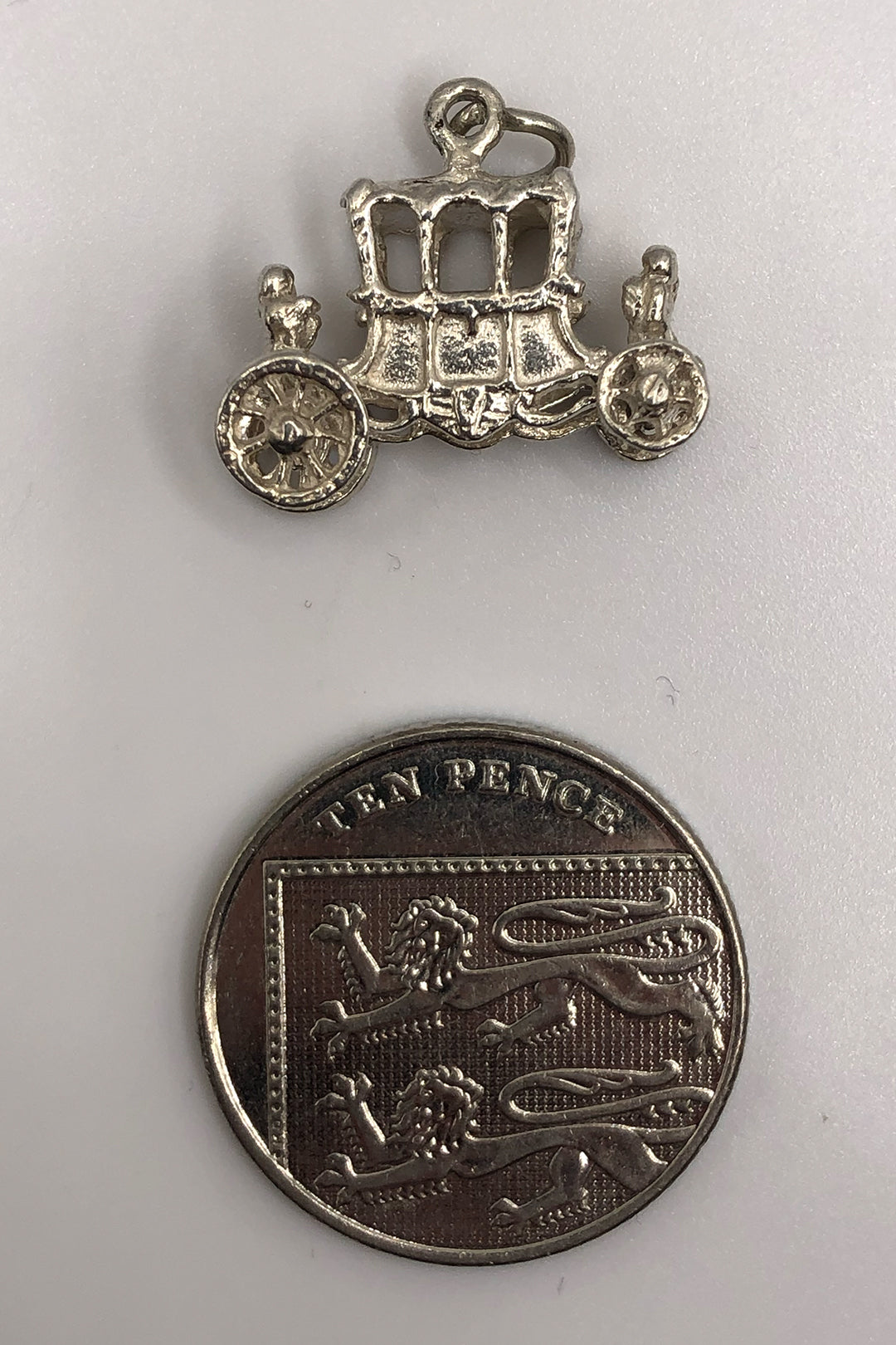 The Articulated Moving Royal Carriage Charm (925 Sterling Silver)