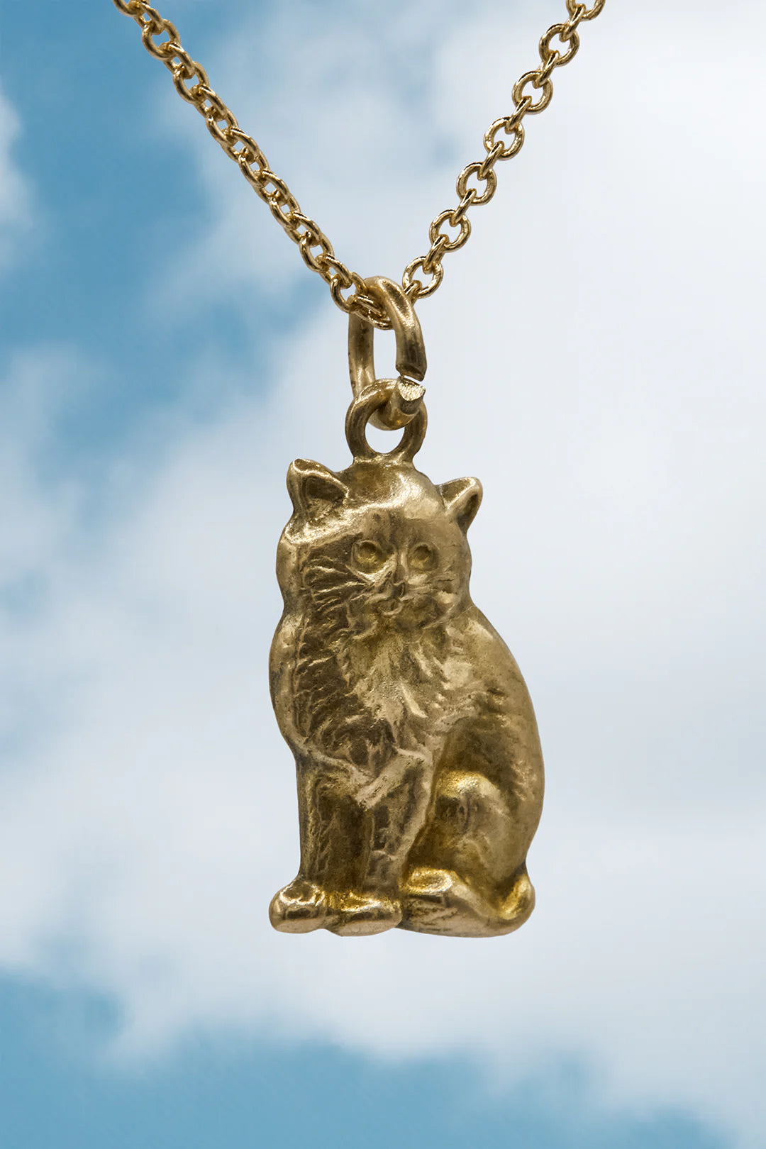 9ct 375 Gold Cat Charm (1950s)