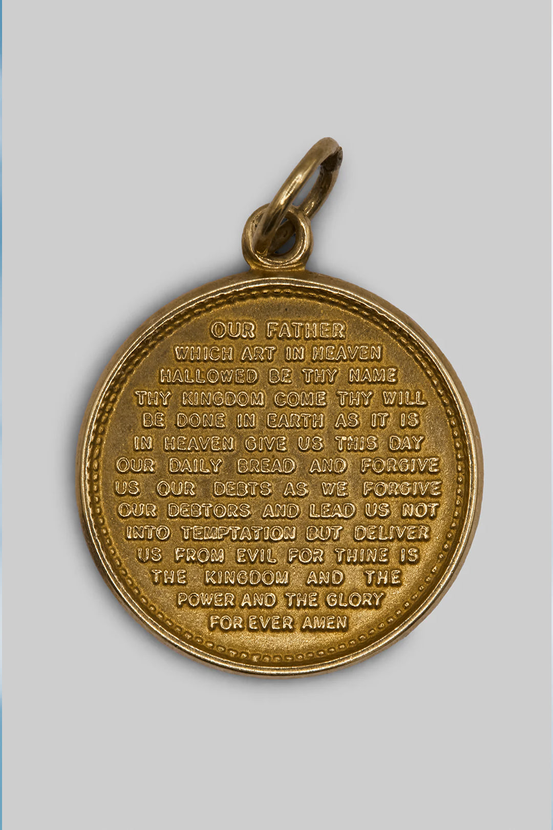 9ct 375 Gold Lord's Prayer Charm (1960)
