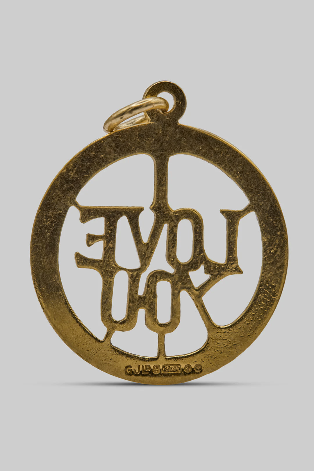 The Delightful Golden I Love You Charm by Georg Jensen (9ct 375 Gold 1969)
