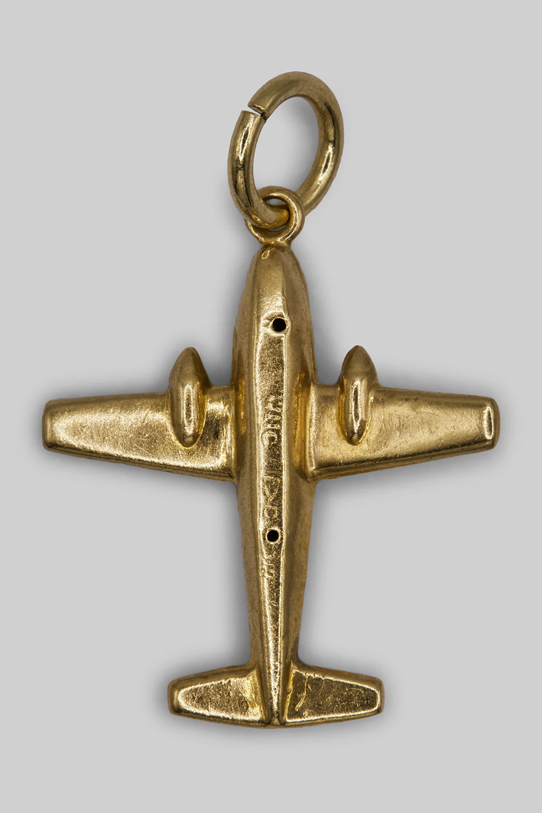 The Travelling Golden Aeroplane Charm (9ct 375 Gold 1957)
