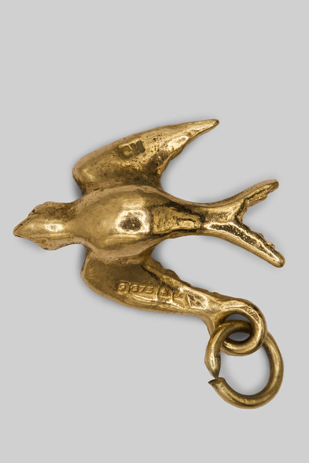 The Graceful Golden Swallow Bird Charm (9ct 375 Gold 1972)