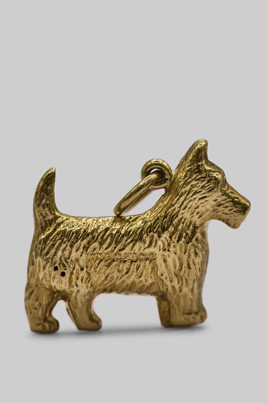 The Excited Scottish Terrier 'Scottie' Dog Charm (9ct 375 Gold 1978)