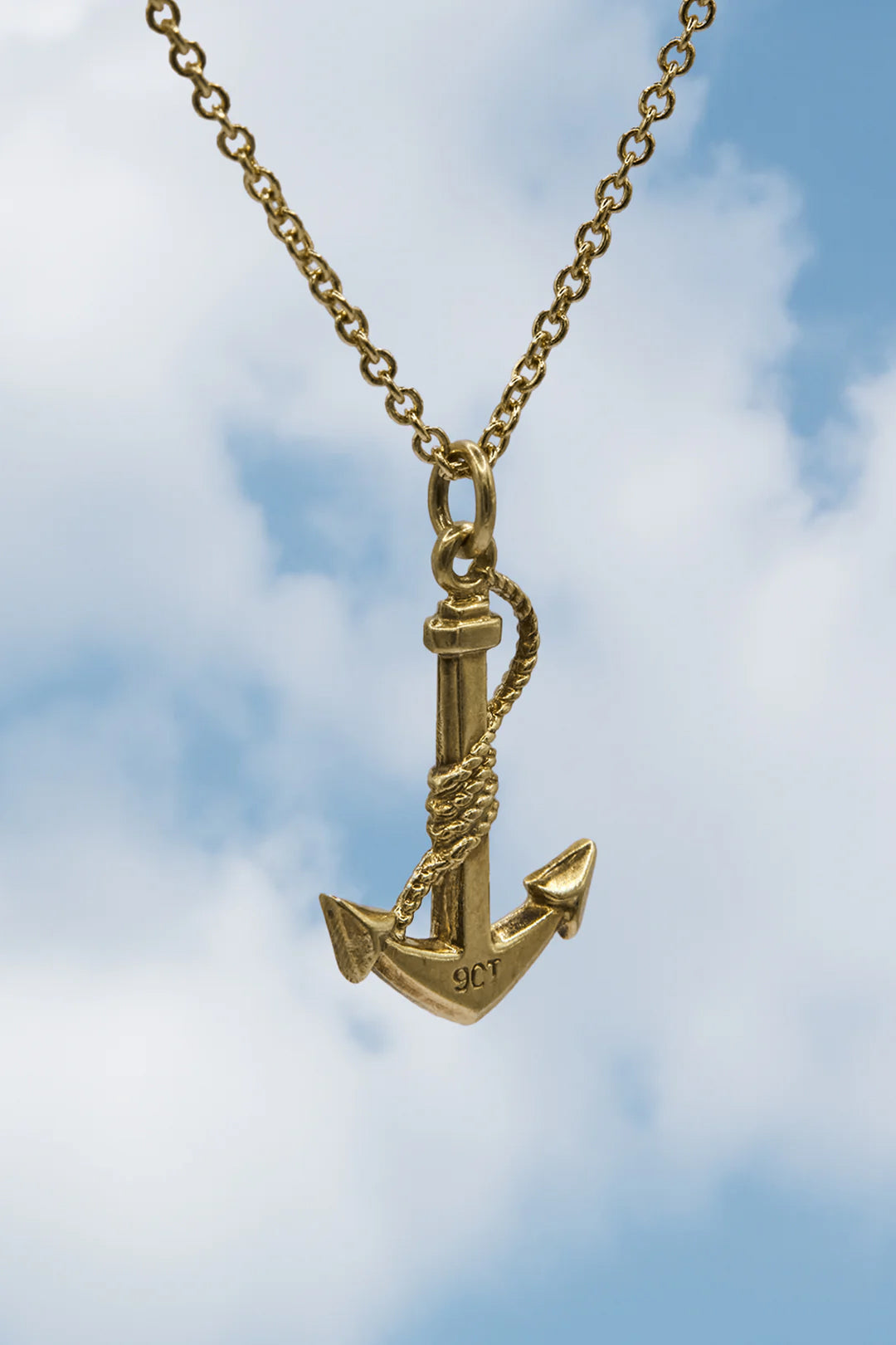 9ct 375 Gold Vintage Anchor Charm