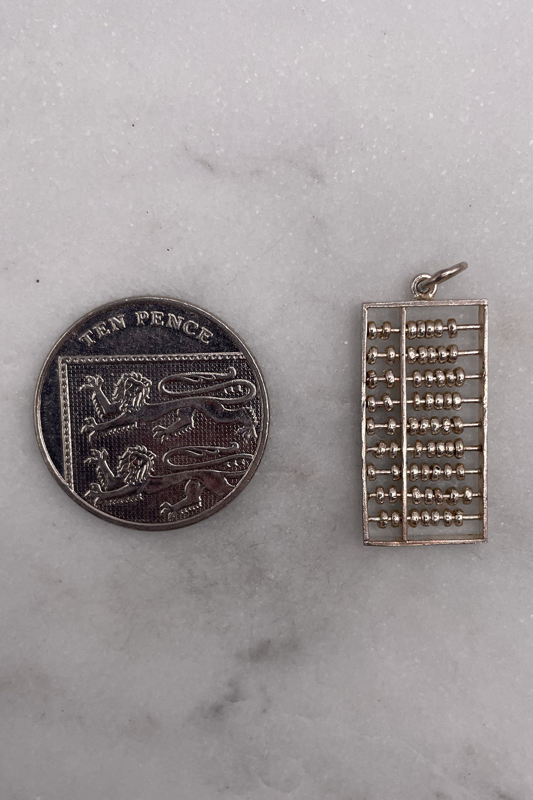 The Ancient Abacus of Civilisation Articulated Vintage Charm (925 Sterling Silver, made circa 1950 - 1970)