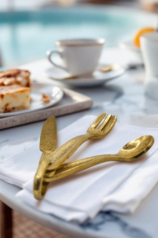 The Food Connoisseurs Solid Gold Cutlery Set (375 9ct gold, made in 1966)