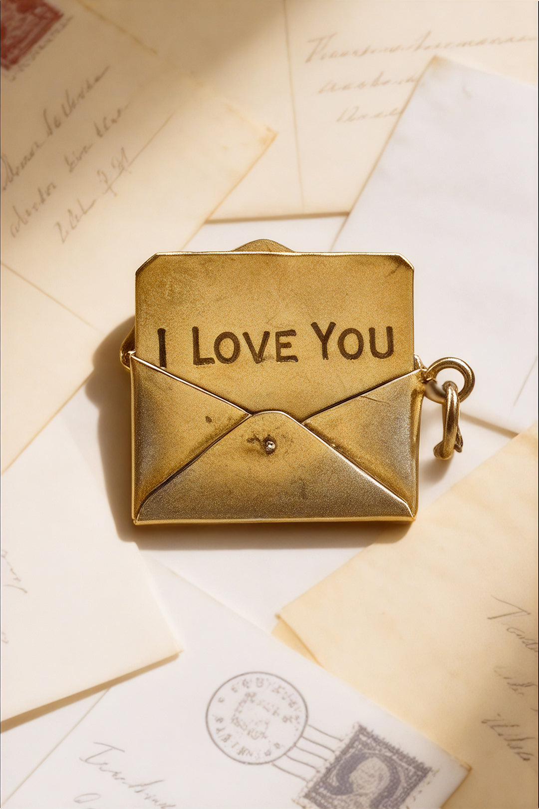 The Opening Letter of Love Vintage Charm (375 9ct gold, made in 1955)