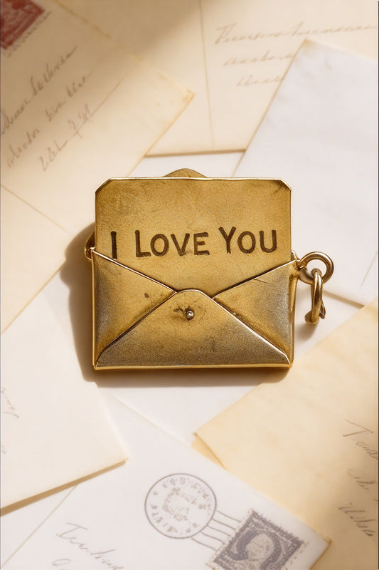 The Opening Letter of Love Vintage Charm (375 9ct gold, made in 1955)