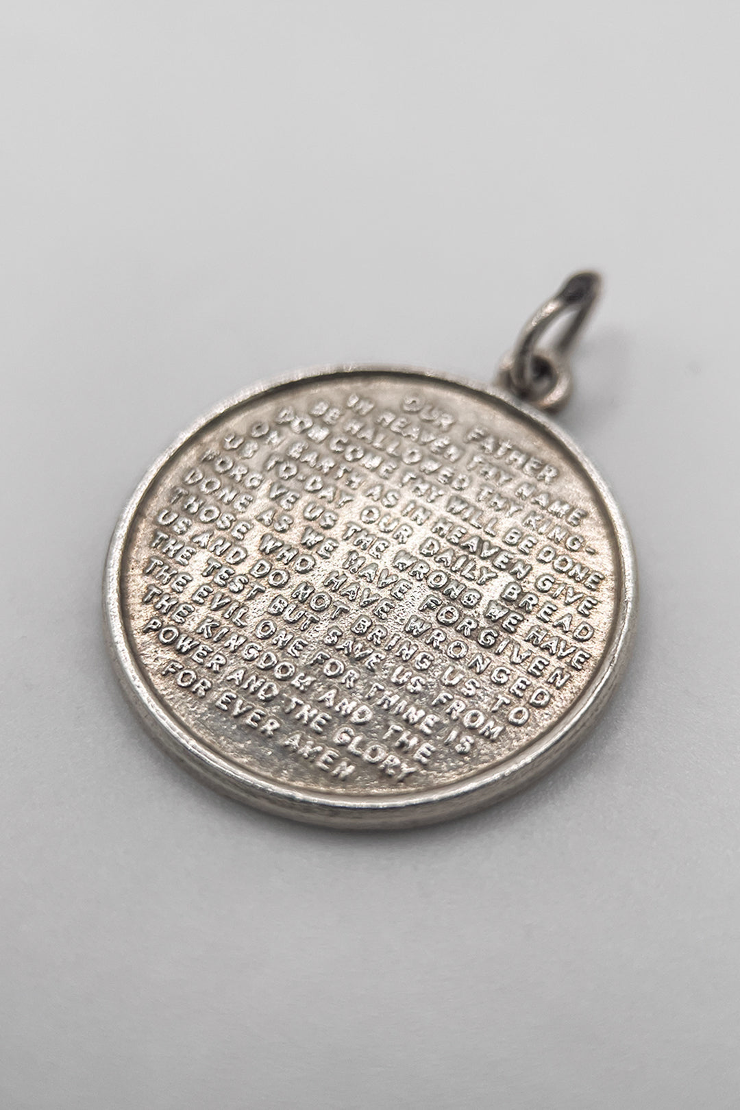 The Holy Lords Prayer Vintage Charm (925 Sterling Silver, made circa 1950 - 1970)