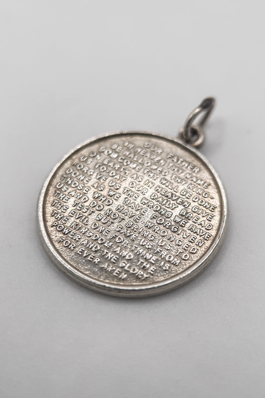 The Holy Lords Prayer Vintage Charm (925 Sterling Silver, made circa 1950 - 1970)