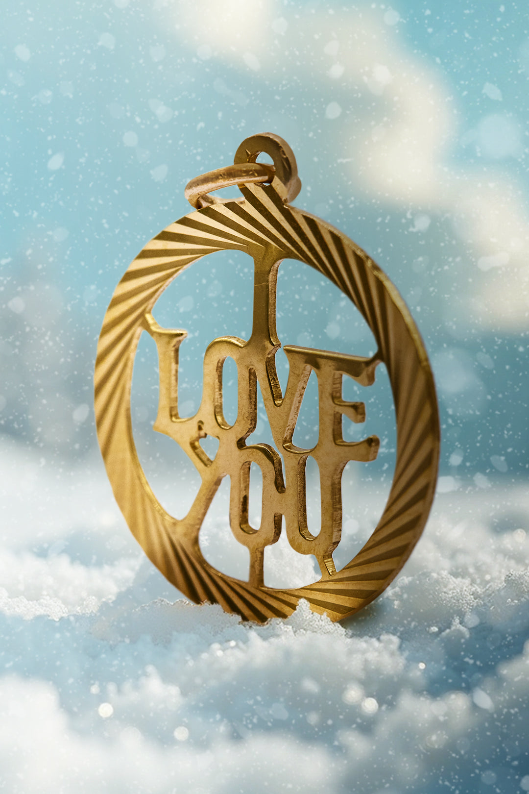 The Delightful Golden I Love You Charm by Georg Jensen (9ct 375 Gold 1969)