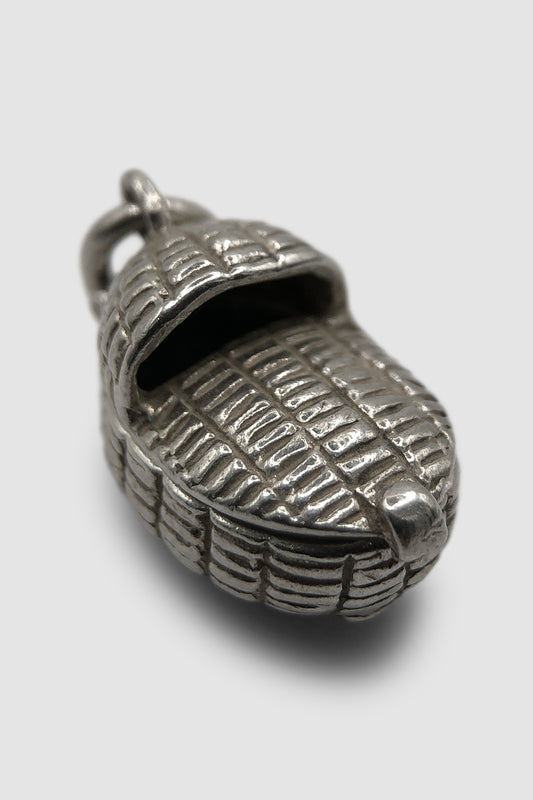 The Opening Adorable Baby in a Cradle Vintage Charm (925 Sterling Silver)