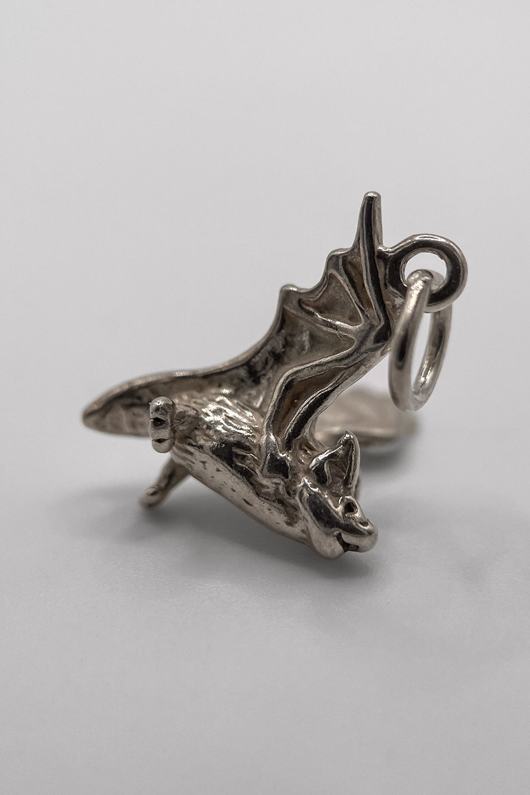 The Midnight Flying Bat Vintage Charm (925 Sterling Silver, made circa 1950 - 1970)