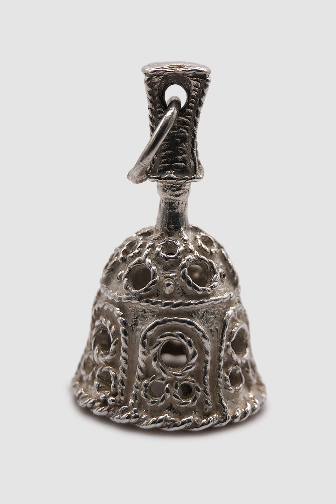 The Engraved Bell Vintage Charm (925 Sterling Silver)