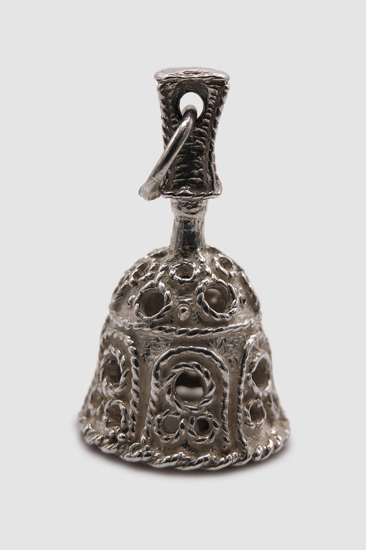 The Engraved Bell Vintage Charm (925 Sterling Silver)