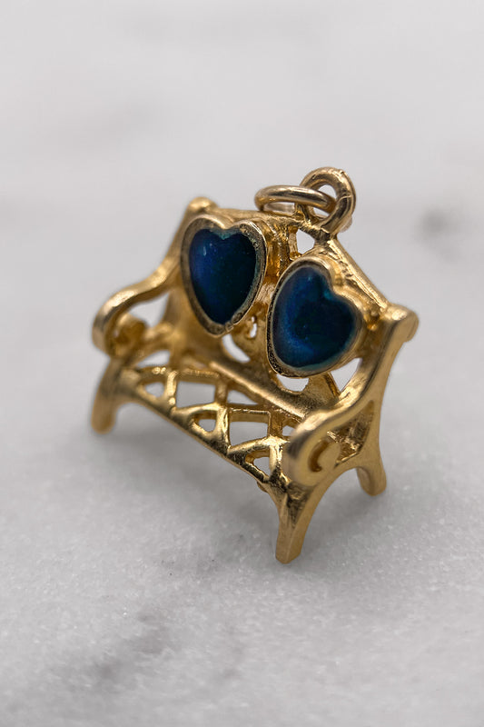 The Sweethearts’ Bench of Love Charm (375 9ct gold, made in 1977)