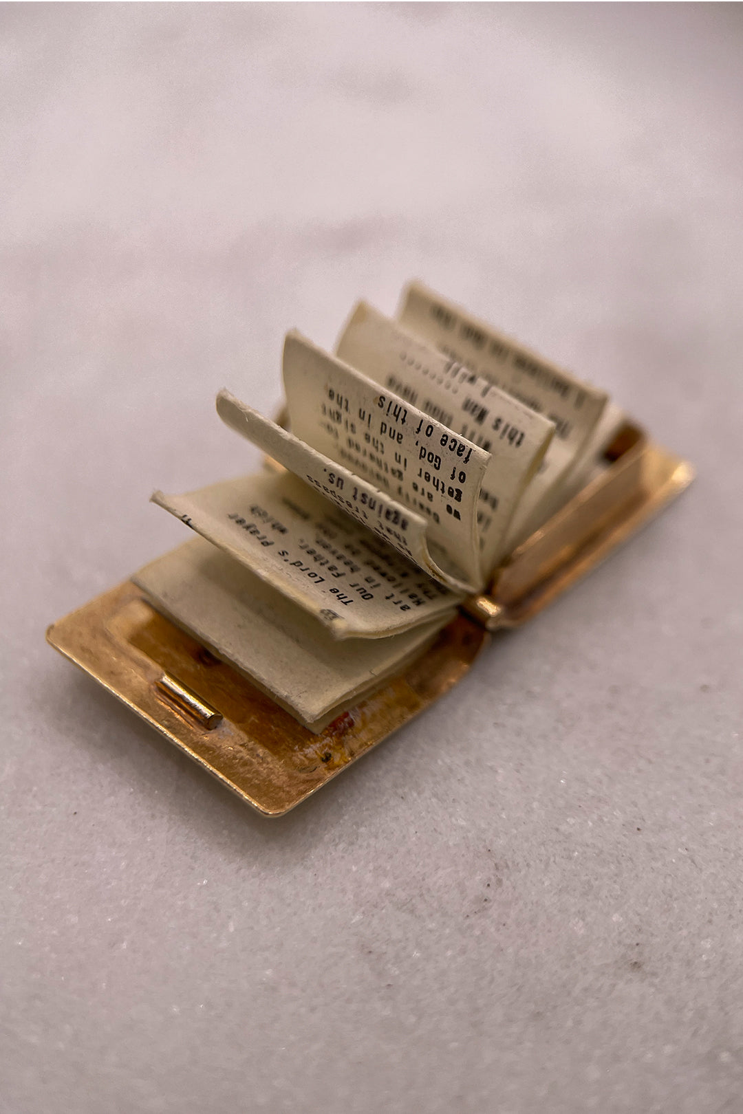 The Opening Holy Bible Charm of Faith Charm (375 9ct gold, made in 1966)