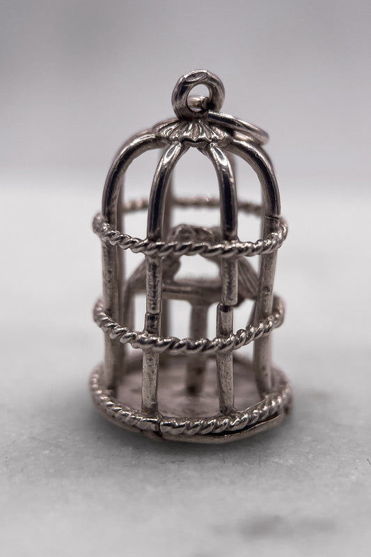 The Lovebirds of the Family Home Vintage Charm (925 Sterling Silver, made circa 1950 - 1970)