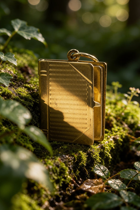 The Book of Life Locket Vintage Charm (375 9ct gold, made in 1959)
