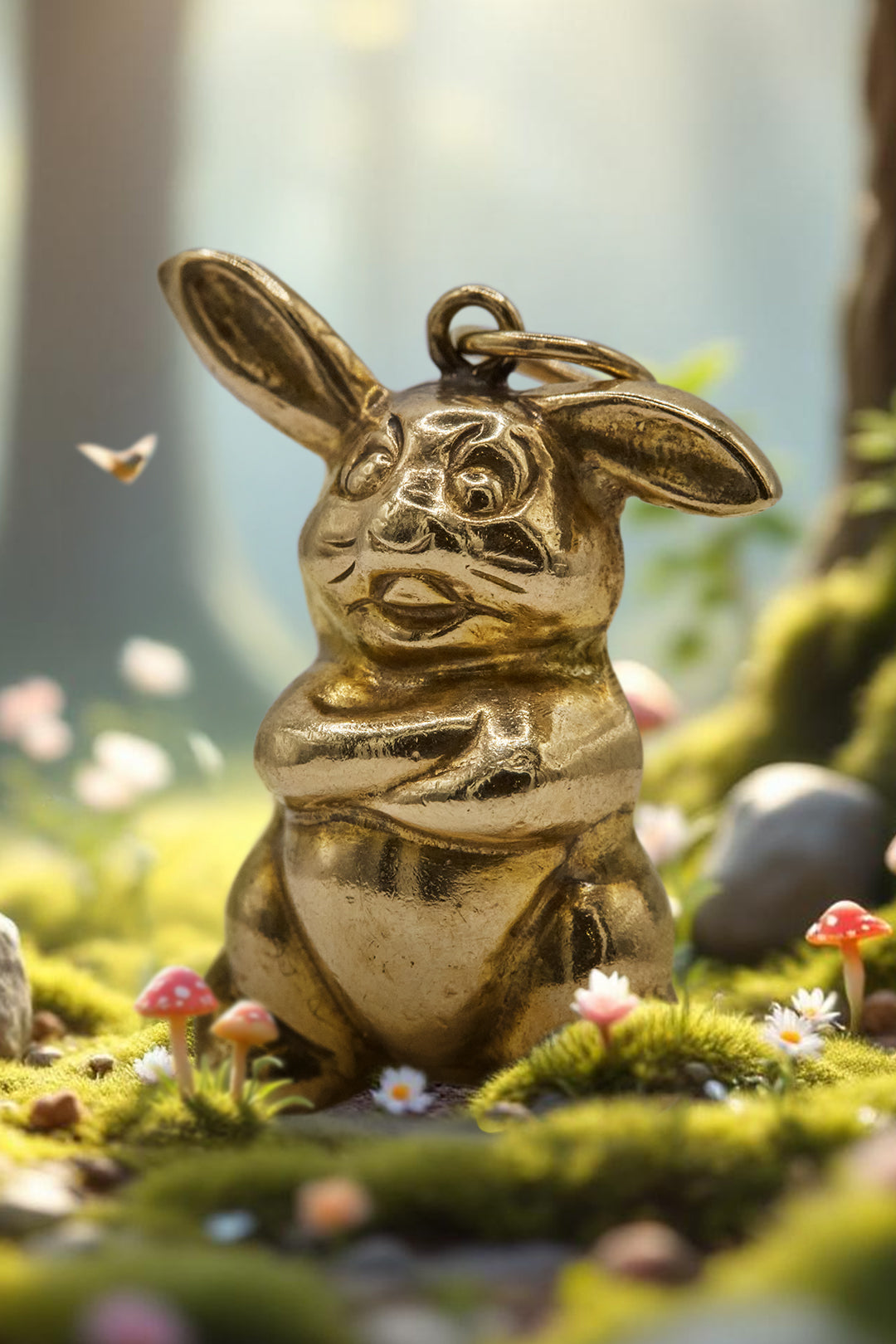 The Golden Cheeky Bunny Rabbit Charm (375, 9ct gold made in 1965 by Georg Jensen)