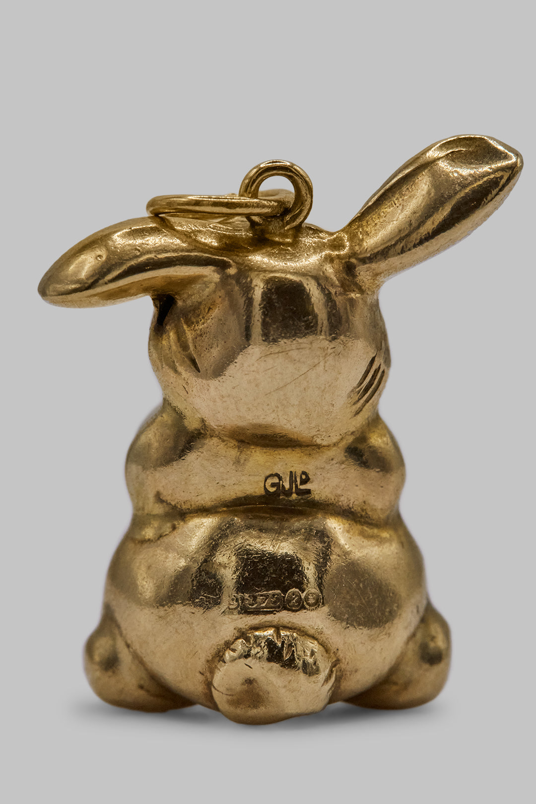 The Golden Cheeky Bunny Rabbit Charm (375, 9ct gold made in 1965 by Georg Jensen)