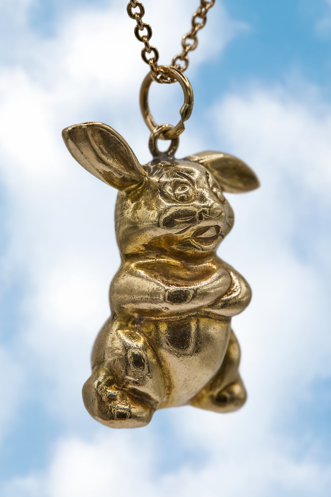 The Golden Cheeky Bunny Rabbit Charm (375, 9ct gold made in 1965 by Georg Jensen)