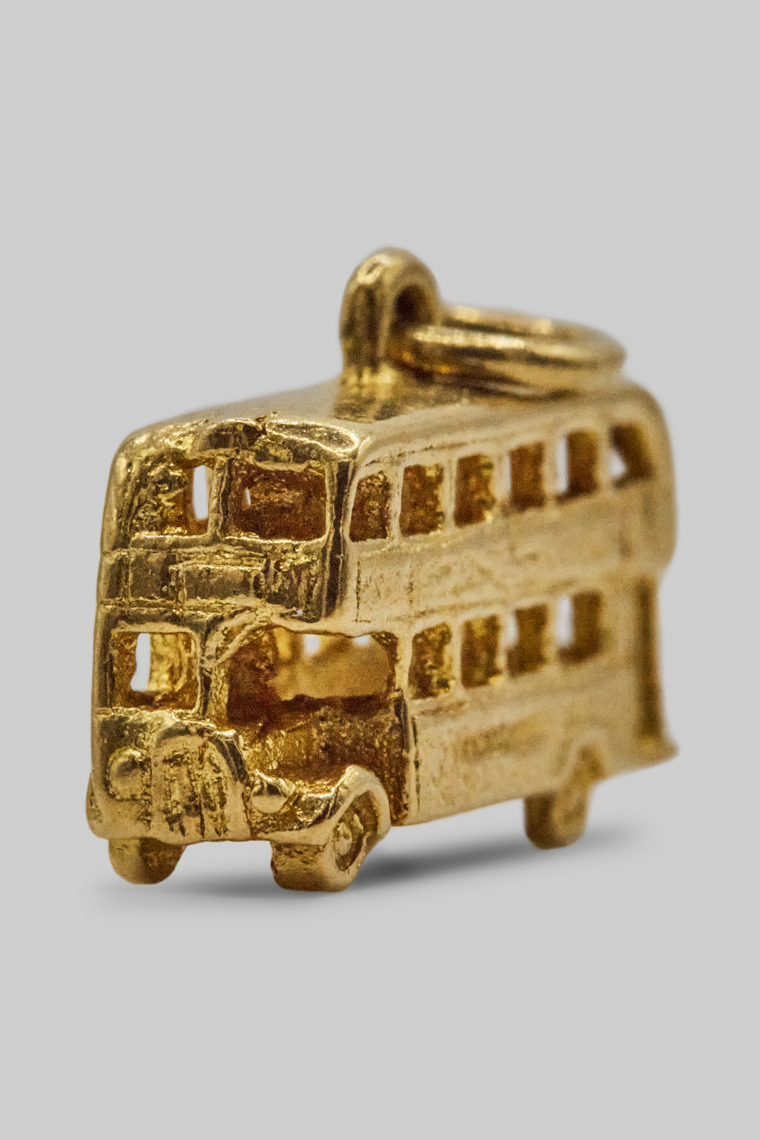 The Golden Double Decker Bus of London Charm (375 9ct gold, made in 1970)