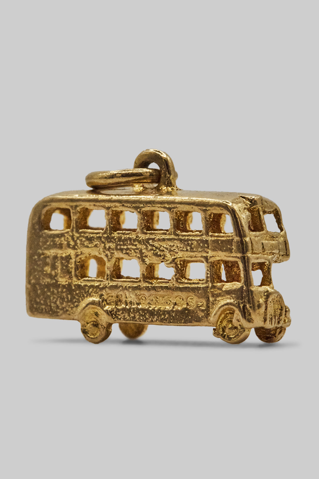 The Golden Double Decker Bus of London Charm (375 9ct gold, made in 1970)