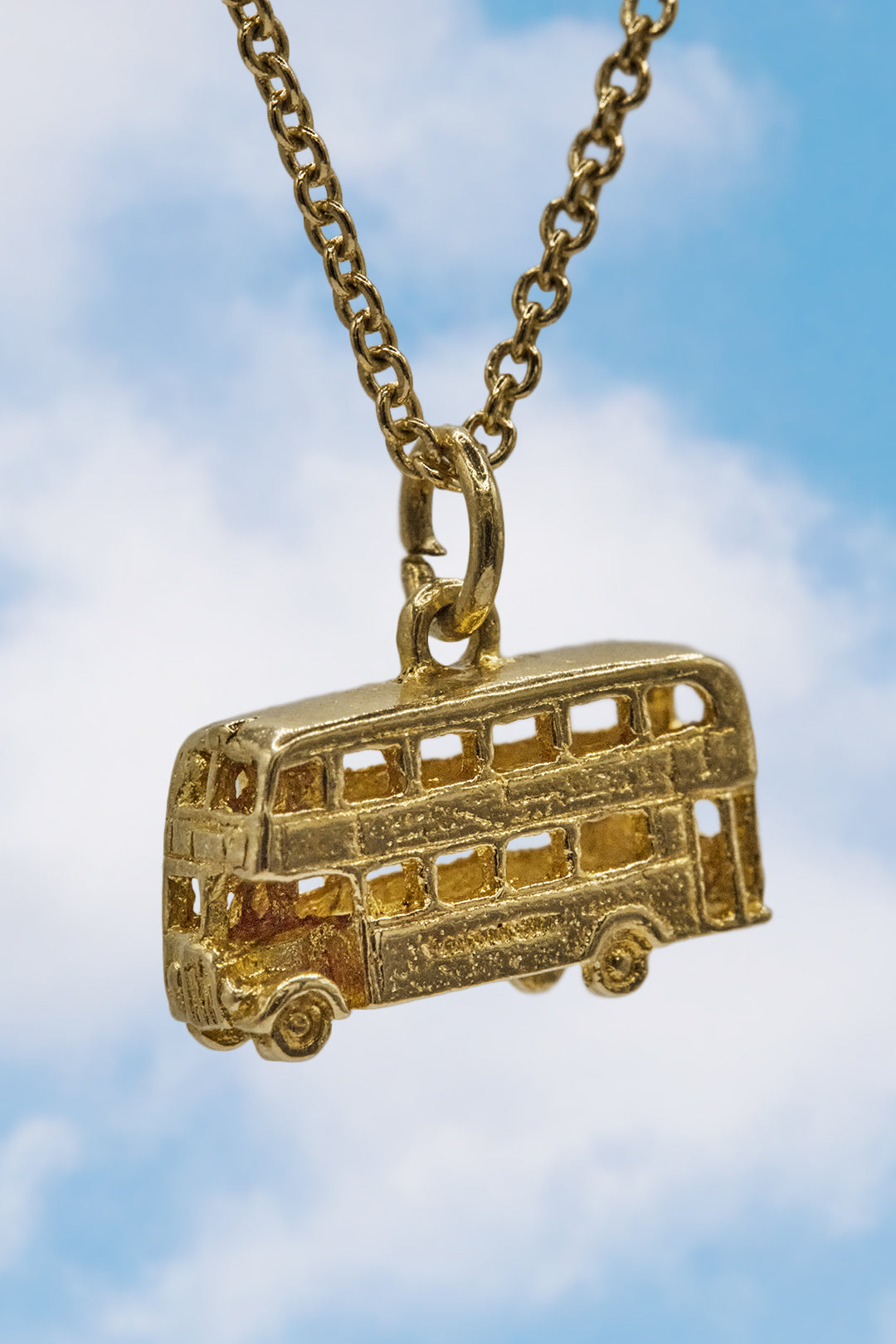 The Golden Double Decker Bus of London Charm (375 9ct gold, made in 1970)