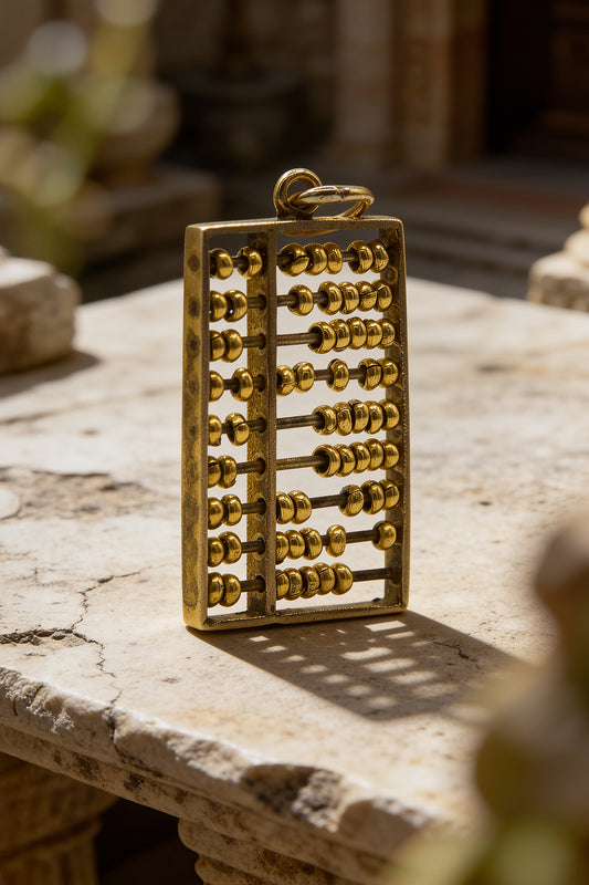 The Ancient Abacus Charm (375 14ct vintage gold)