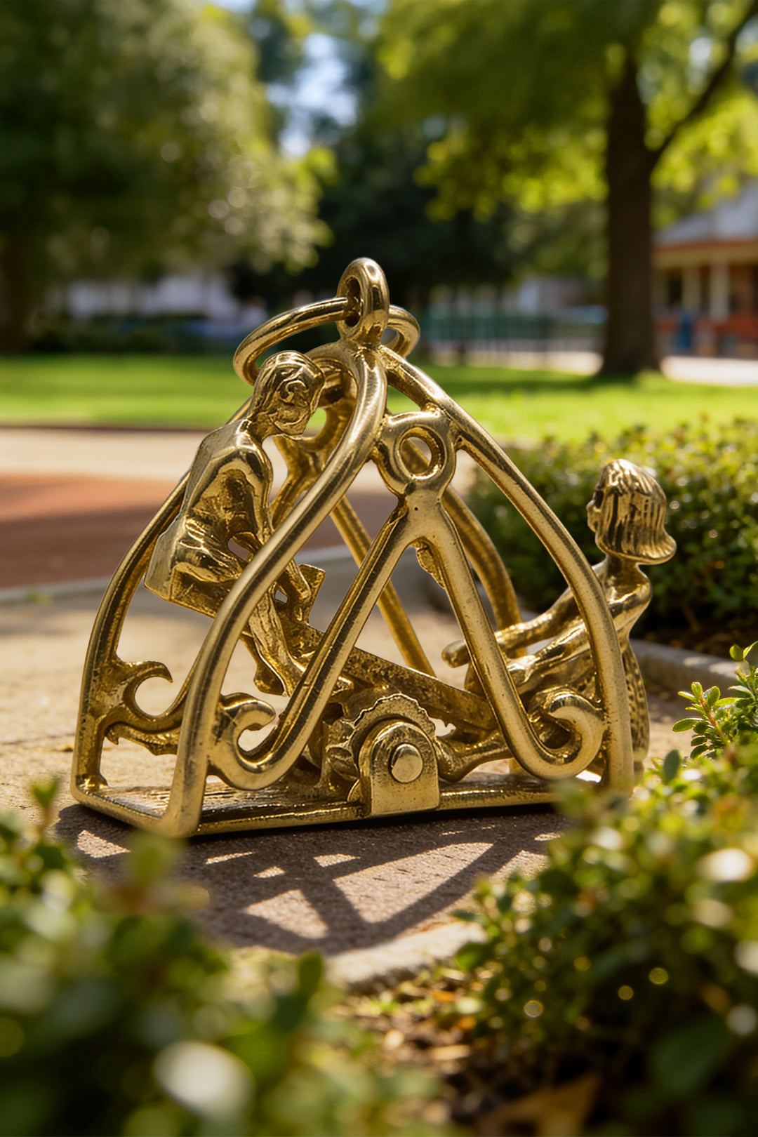 The Golden Lovers’ See-Saw Charm (375 9ct gold, made in 1970)