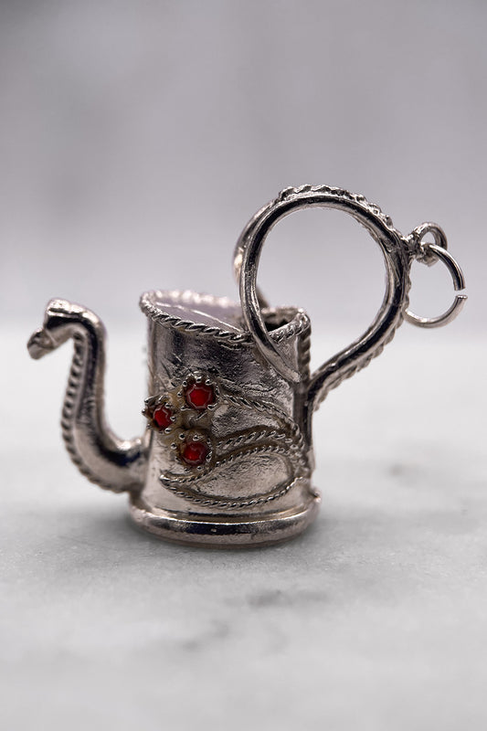 The Watering Can of Forever Growth Vintage Charm (925 Sterling Silver, made circa 1950 - 1970)