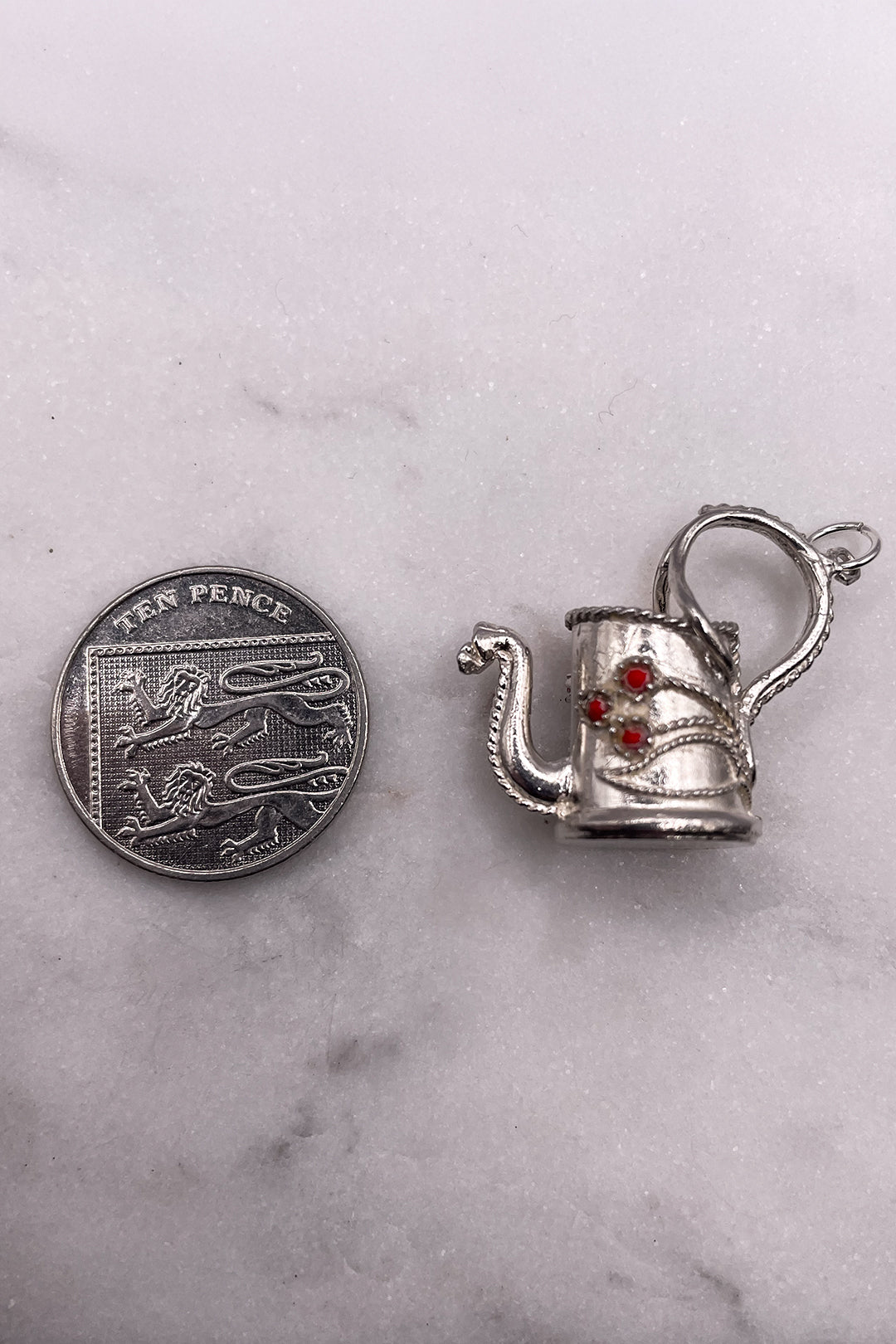The Watering Can of Forever Growth Vintage Charm (925 Sterling Silver, made circa 1950 - 1970)