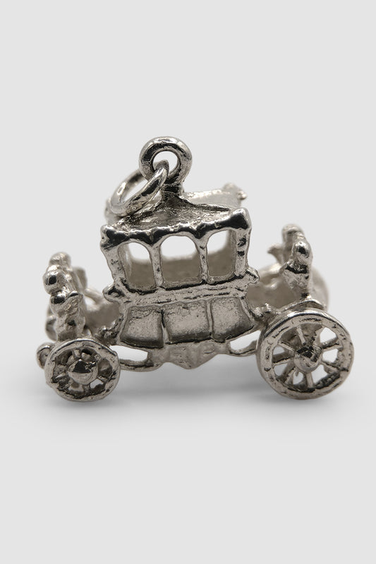 The Articulated Moving Royal Carriage Charm (925 Sterling Silver)