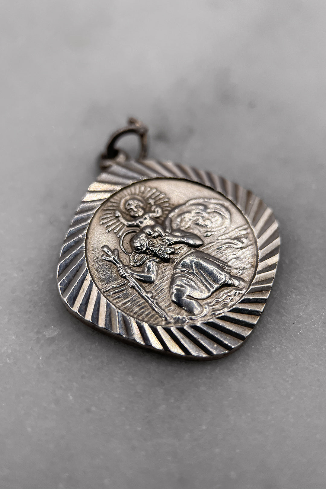 The Guardian St. Christophers of Safe Travels Vintage Charm (925 Sterling Silver, made circa 1950 - 1970)