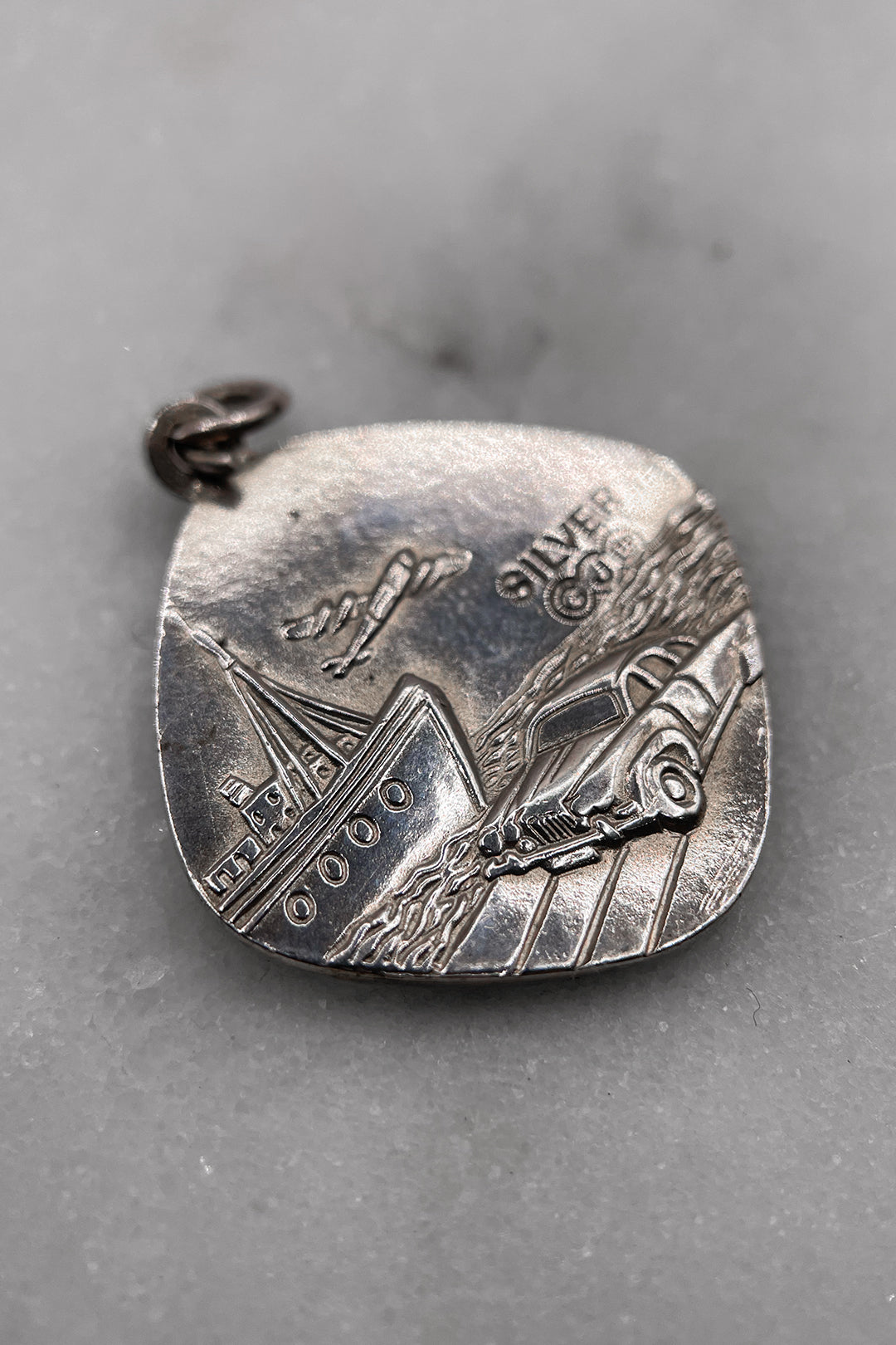 The Guardian St. Christophers of Safe Travels Vintage Charm (925 Sterling Silver, made circa 1950 - 1970)