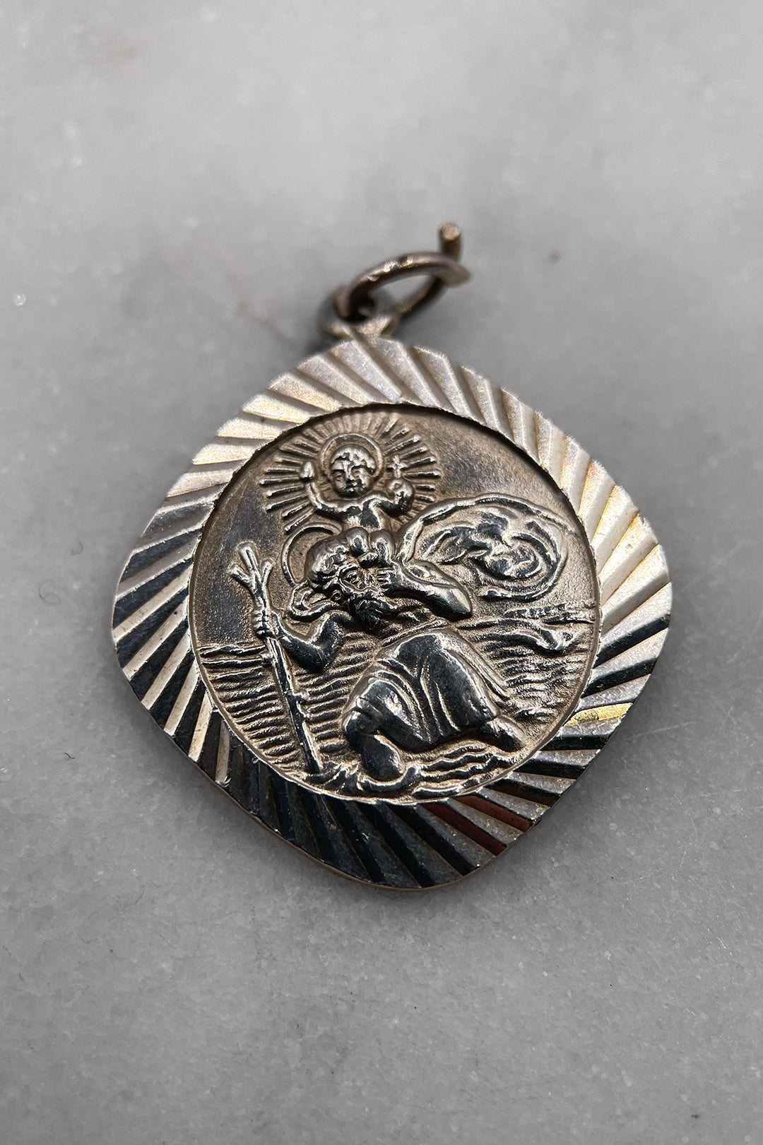 The Guardian St. Christophers of Safe Travels Vintage Charm (925 Sterling Silver, made circa 1950 - 1970)